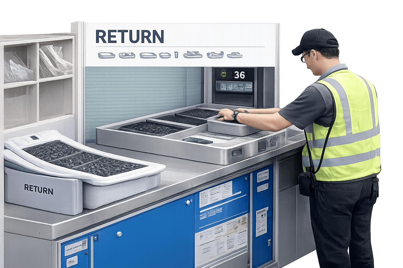 사용한 식기를 직접 닦아서 반납해야 하나요?